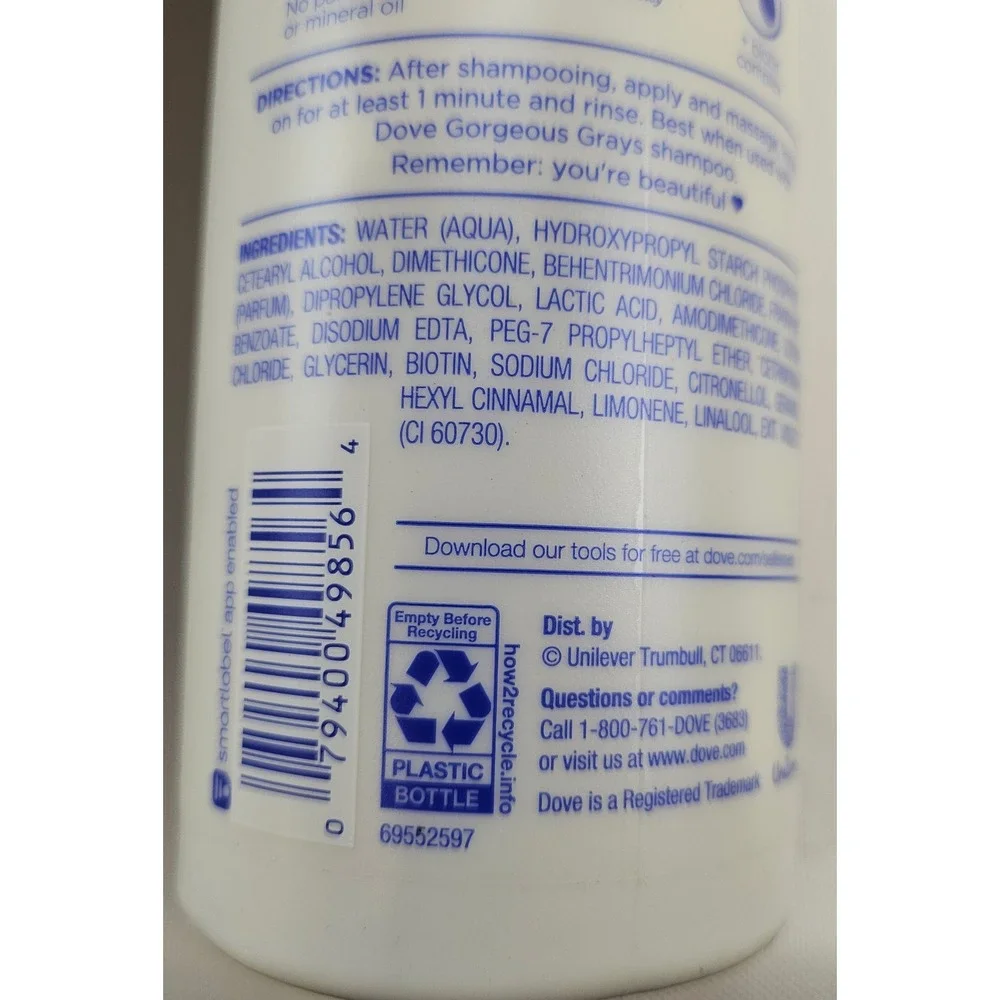 Dove Love Your‎ Silver Gorgeous Grays Ultra-Light Conditioner 13.5oz Biotin 2pk